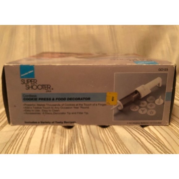 Proctor Silex Super Shooter Plus Cordless Cookie Press & Food Decorator G0123 - Picture 7 of 8